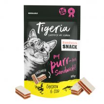 Tigeria Sandwich Friandises poulet, cabillaud 100 g pour chat - poulet, cabillaud 100 g