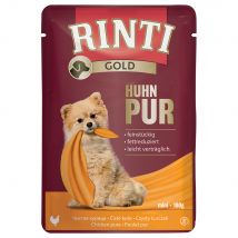 RINTI Gold 10 x 100 g Alimento umido per cani - Pollo puro