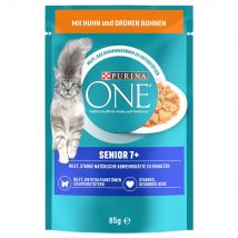 Purina ONE 26 x 85 g Alimento umido per gatti - Senior 7+ con Pollo e Fagiolini