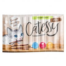 Catessy Sticks 50 x 5 g snacks para gatos - Pack Ahorro - Conejo y pavo