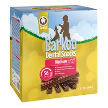 Multipack risparmio! Barkoo Dental Snack per cane - Set %: cani di taglia media (56 pz)