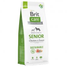 Brit Care Perro Sostenible Senior Pollo e Insectos - 2 x 12 kg - Pack Ahorro