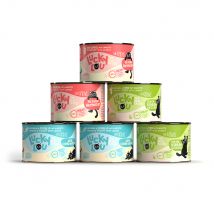 Paquet économique : 24x200g Lucky Lou Lifestage Kitten Mix I (3 sortes) nourriture pour chat humide