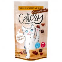 Voordeelpakket Catessy Knapperige Snacks 15 x 65 g - met Eend, Kalkoen & Kip