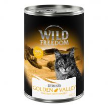 Wild Freedom Adult Sterilised 6 x  400 g - Graanvrij - Golden Valley Sterilised - Konijn & Kip