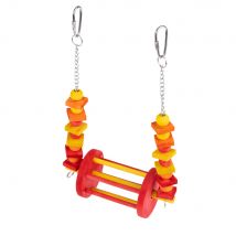 Balançoire TIAKI avec grande roue pour oiseaux taille M 28x17,8x8,9 cm,
