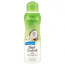 Après-shampooing TropiClean Shed Control citron vert et beurre de cacao pour chien et chat - 355 mL