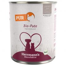 Herrmanns Bio Carne pura 12 x 800 g - Pack Ahorro - Pavo ecológico