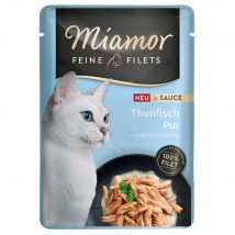 24x100g Miamor Fijne Filets in Saus Tonijn natvoer voor katten
