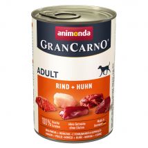 animonda GranCarno Original 24 x 400 g Umido per cane - Adult: Manzo & Pollo