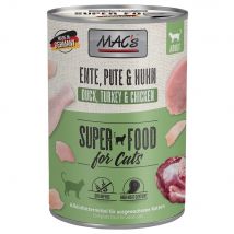 MAC's 12 x 400 g en latas para gatos - Pato, pavo y pollo