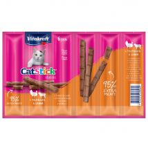 Vitakraft Cat Stick para gatos - Classic: pavo y cordero (12 x 6 g)