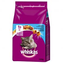 Whiskas 2 x 3,8 kg pienso para gatos - Pack mixto - Pollo y atún