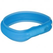 Collier lumineux M/L 50cm30 mm Trixie USB pour chien à longs poils - Collier pour chien