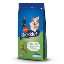 Brekkies con pollo, verduras y cereales - Pack % - 2 x 15 kg