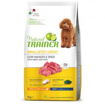 Natural Trainer Adult Small & Toy con Manzo & Riso - Set %: 2 x 7 kg