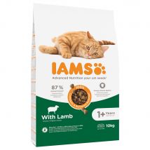 IAMS Dry Cat Food Economy Packs - for Vitality Adult Lamb (2 x 10kg)