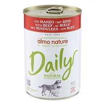 400g Almo Nature Daily bœuf - Pâtée pour chien