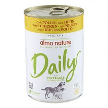 12x400g Almo Nature Daily Dog poulet - Pâtée pour chien