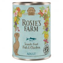 Rosie's Farm Adult 24 x 400 g Alimento umido per cani - Pesce & Pollo