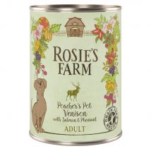 Rosie's Farm Adult 6 x 400 g Alimento umido per cani - Selvaggina & Fagiano con Salmone