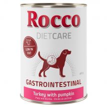 12x400g Gastro Intestinal Kalkoen met Pompoen Rocco Diet Care Hondenvoer