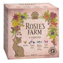 Rosie's Farm Adult 4 x 100 g para gatos - Pack de prueba - Pack mixto: 4 variedades