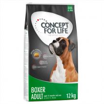 Prezzo speciale! 2 x 4 kg / 12 kg Concept for Life Crocchette per cane - (2 x 12 kg) Boxer Adult