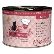 catz finefood Ragoût 12 x 180 /190 g pour chat - No. 603 oie, dinde (12 x 190 g)