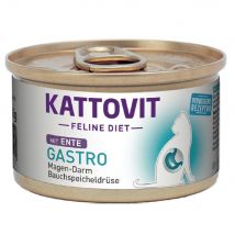 Kattovit Gastro 12/24 x 85 g en latas comida húmeda para gatos - Pato (24 x 85 g) - Pack Ahorro