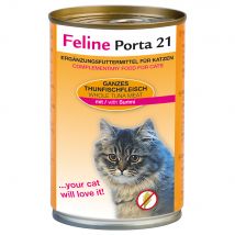 Pack ahorro Feline Porta 21 comida para gatos 12 x 400 g - Atún con surimi