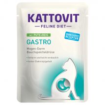 Kattovit Gastro 6 x 85 g en sobres comida húmeda para gatos - Pavo y arroz