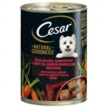 Cesar Natural Goodness latas para perros - 24 x 400 g - Ternera