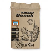 Litière Super Benek Corn Cat, senteur brise marine pour chat - 25 l (environ 15,7 kg)