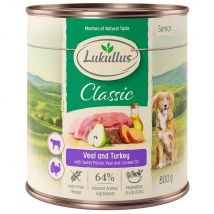 Lukullus Natuurkost Senior Hondenvoer 6 x 800 g
