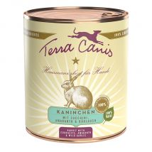 Terra Canis 12 x 800 g - Coniglio con Zucchine, Amaranto e Aglio orsino
