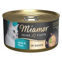24x85g Miamor Fine Filets in Saus Kip & Tonijn nat kattenvoer