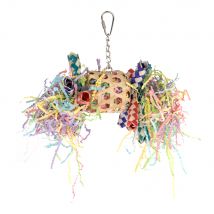 Jouet à déchiqueter en bambou et en papier pour oiseaux TIAKI 18 x 13 x 12 cm