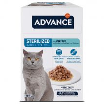 Advance Feline Sterilized Merluzzo umido per gatto - 12 x 85 g