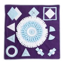 TIAKI Tapis à renifler Formes géométriques 70x70x1cm Chien