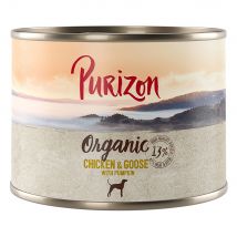 Purizon Organic Bio 6 x 200 g pour chien - poulet, oie & potiron