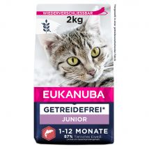 Eukanuba Kitten Grain Free Salmone Crocchette per gatto - Set %: 2 x 2 kg