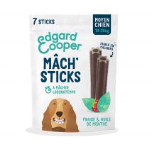 Edgard & Cooper Doggy Dental Munt & aardbei voor middelgrote honden (10 - 25 kg, 7 sticks) Hondensnacks