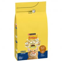 1,5kg PURINA Friskies Gesteriliseerd Kat met kalkoen, kip en groenten