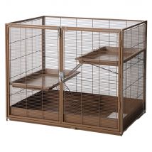 TIAKI cage pour petits animaux étagère, caramel L 93,5 x B 63 x H 73,8 cm