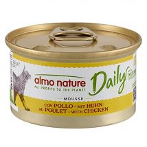 48x85g Almo Nature Daily mousse à l'agneau - Pâtée pour chat