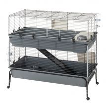 Cage Vital 120 à 2 niveaux pour lapin L 120 x l 60 x H 116 cm
