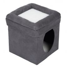 Niche Cube pliable L39 l39 H42cm pour chat - Niche pour chat