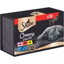 Sheba Creamy snacks para gatos - Pack mixto - 18 x 12 g