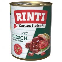 Rinti Kennerfleisch 12 x 800 g - Pack Ahorro - Ciervo